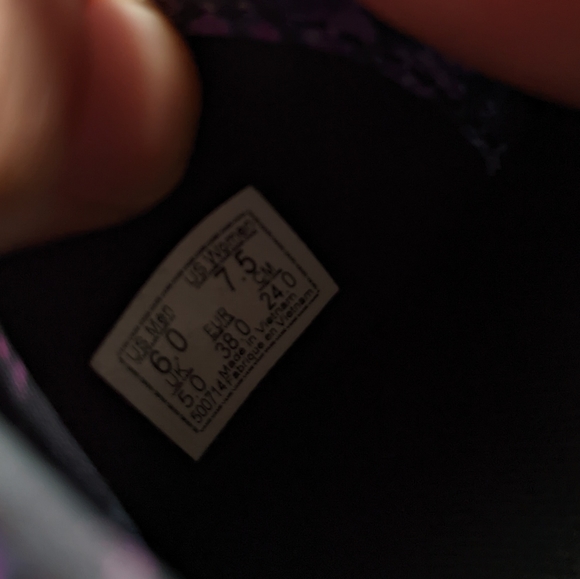 VANS authentic warped floral sneakers women's size 7.5 - Picture 11 of 11